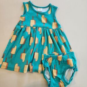 HANNA ANDERSSON Popsicle Creamsicle 2 Pc Dress 2T